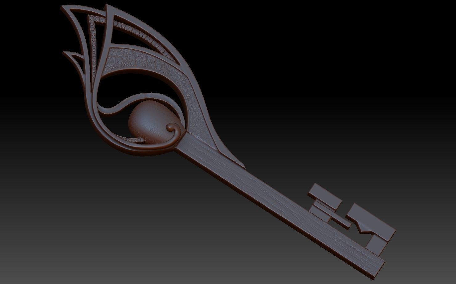 Locke and Key Matchstick key 3D print model_5