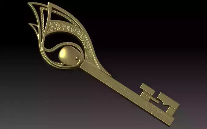 Locke and Key Matchstick key 3D print model