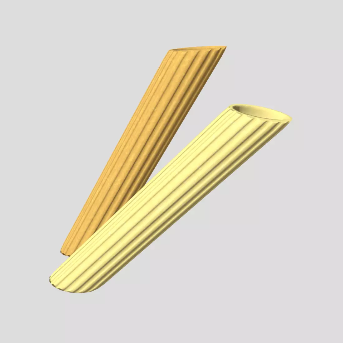 Pasta Penne Low-poly 3D model_0