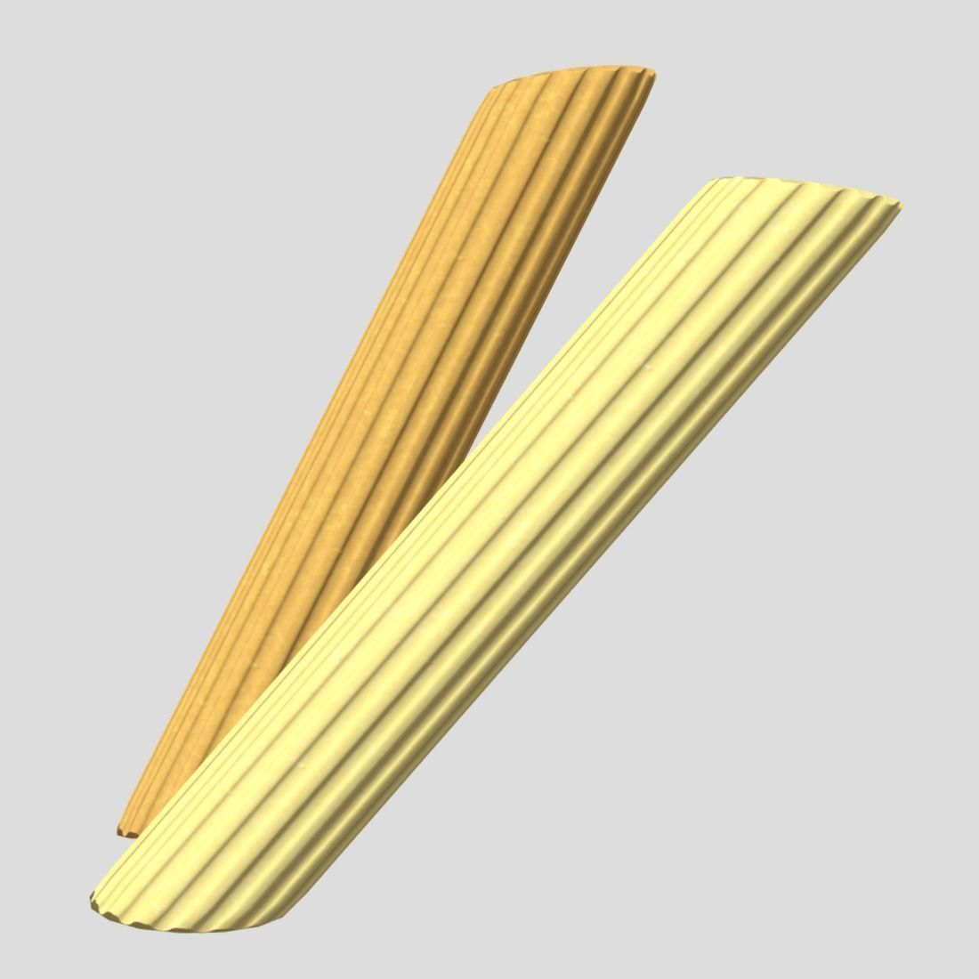Pasta Penne Low-poly 3D model_3