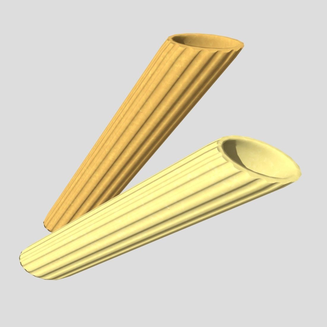 Pasta Penne Low-poly 3D model_5
