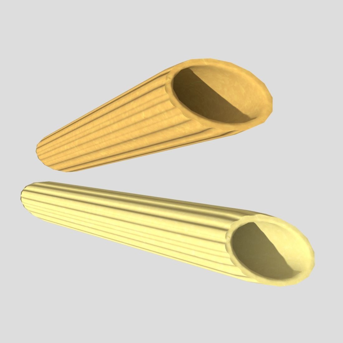 Pasta Penne Low-poly 3D model_7