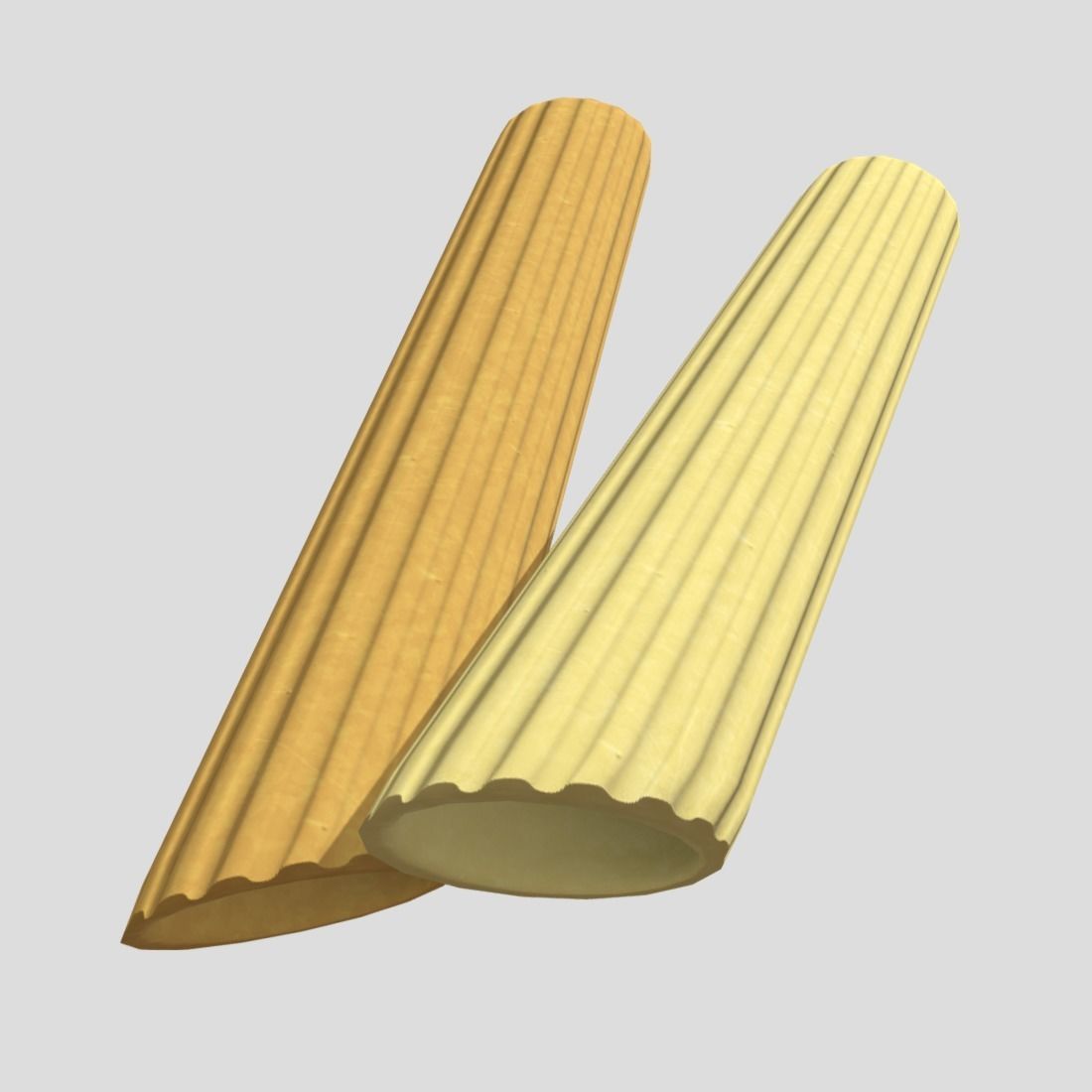 Pasta Penne Low-poly 3D model_11