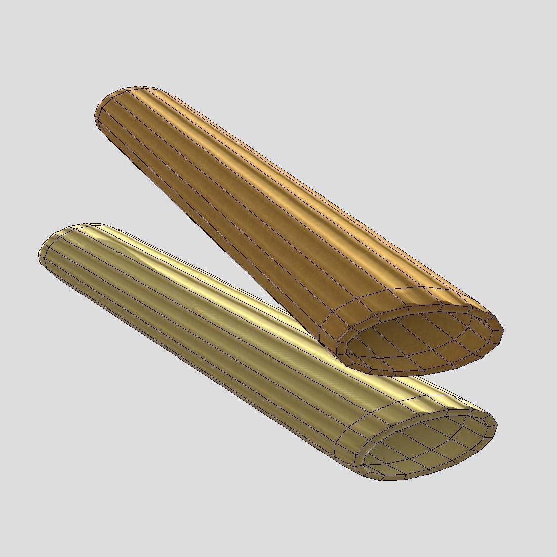 Pasta Penne Low-poly 3D model_10