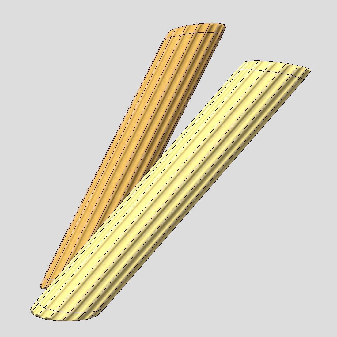 Pasta Penne Low-poly 3D model_4