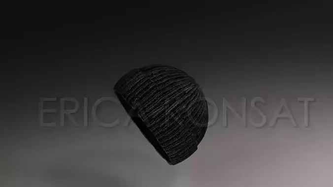 Realistic knitted hat 