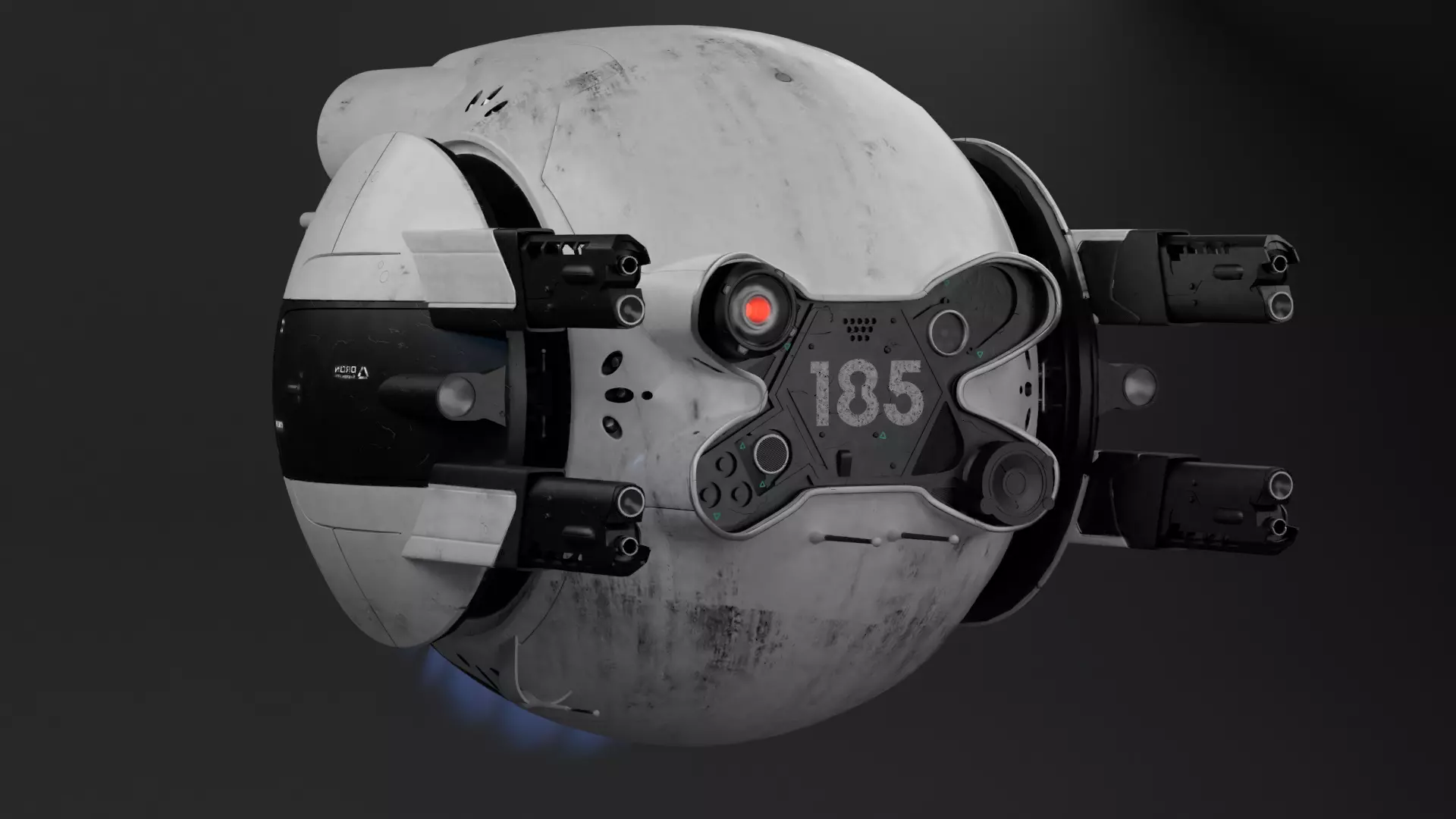 Oblivion Battle Drone 3D model_0