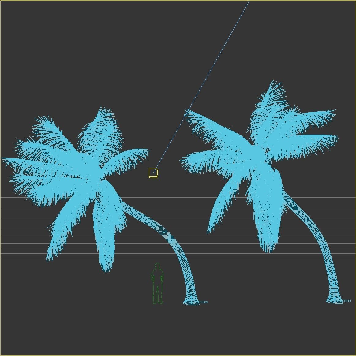 COCONUT TREE VOLUME PACK 02 - GFX INCLUDED 3D model_8