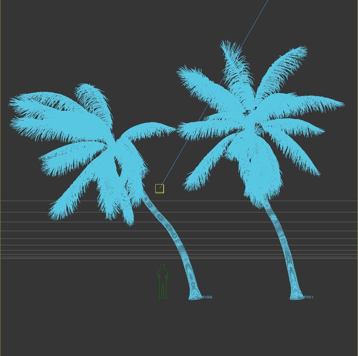 COCONUT TREE VOLUME PACK 02 - GFX INCLUDED 3D model_13