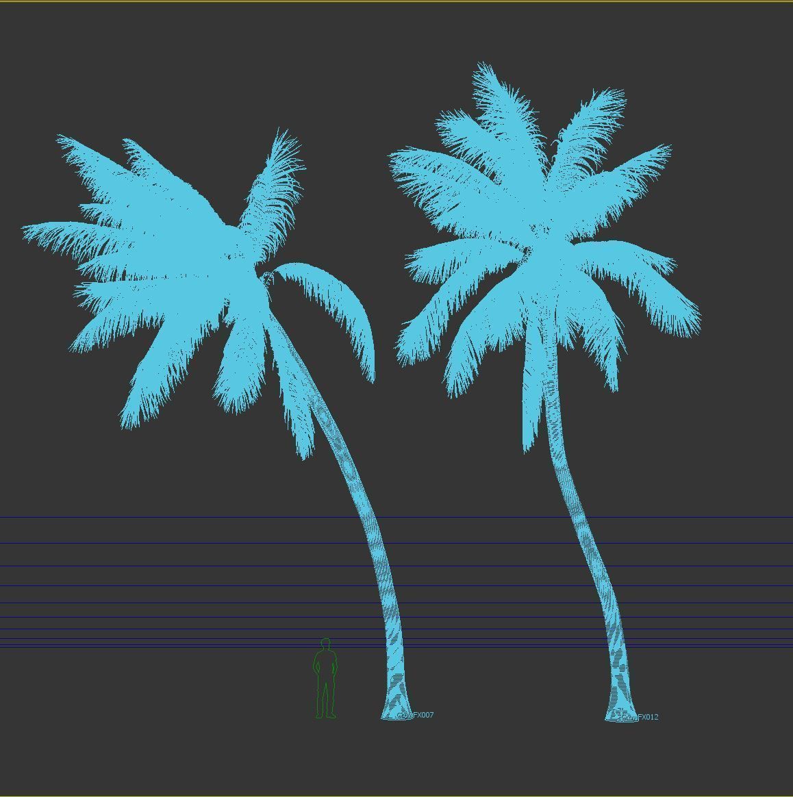 COCONUT TREE VOLUME PACK 02 - GFX INCLUDED 3D model_16
