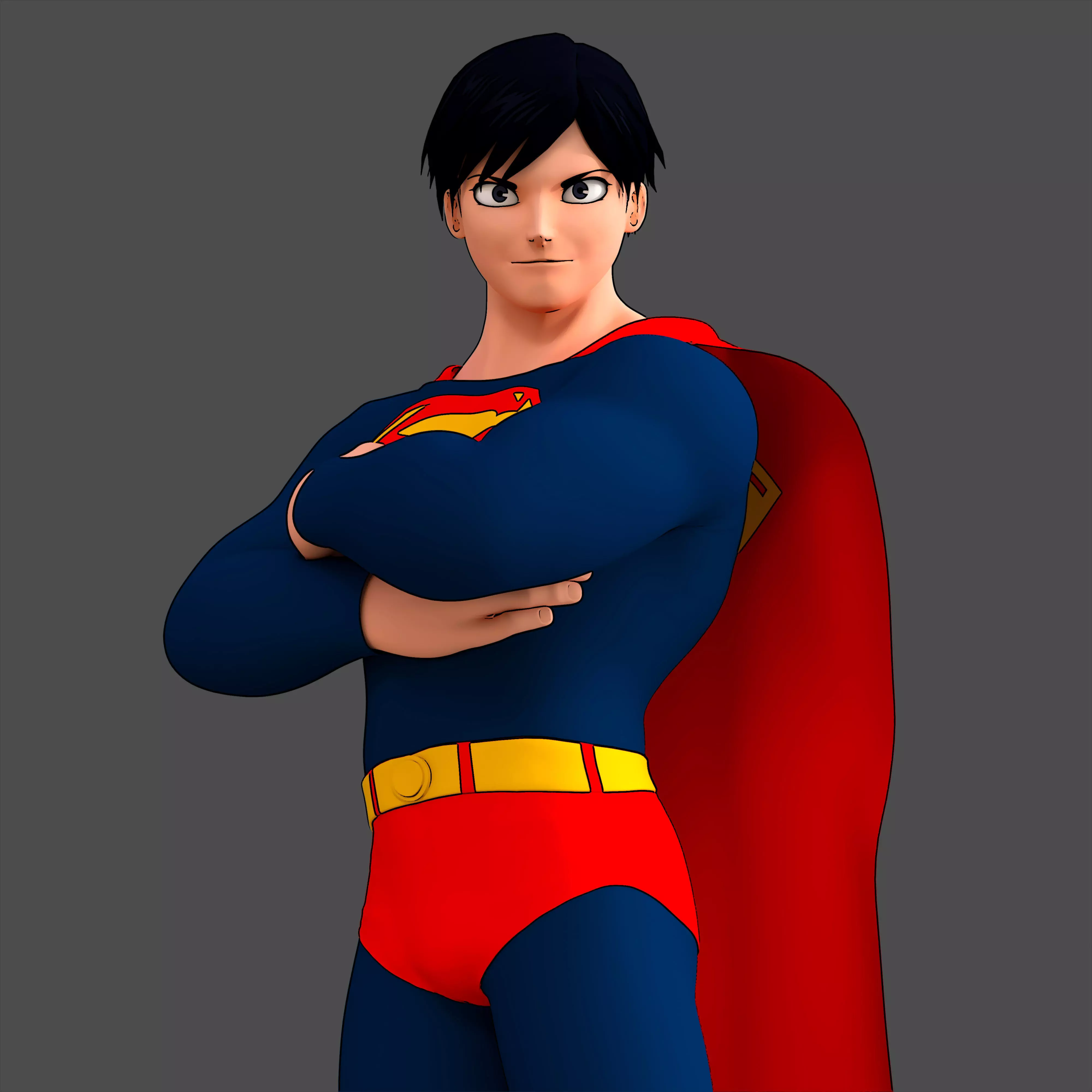 Superman - Clark Kent - Anime Manga Style 3D model