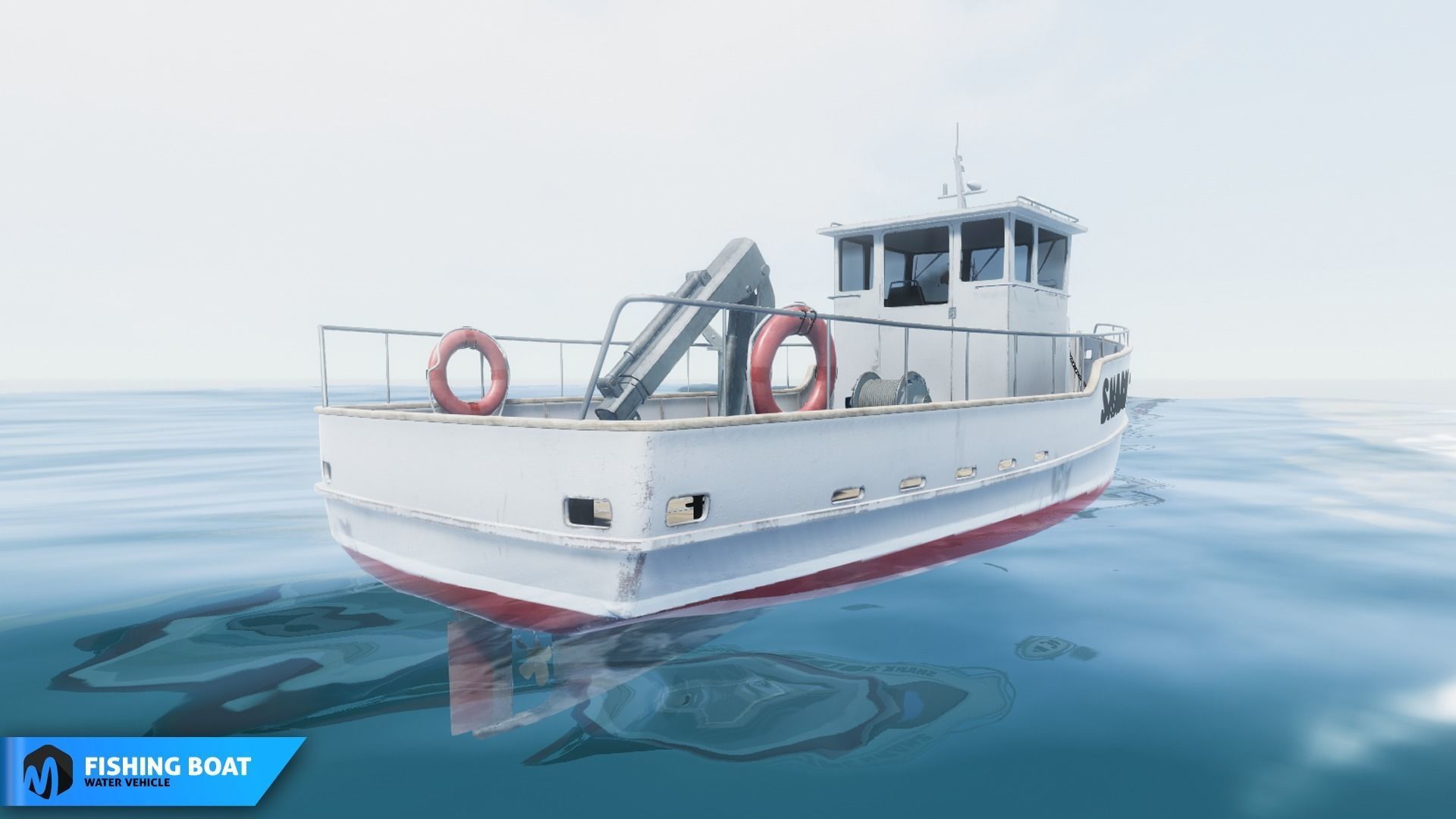 Fishing boat - water vehicle 3D model_2