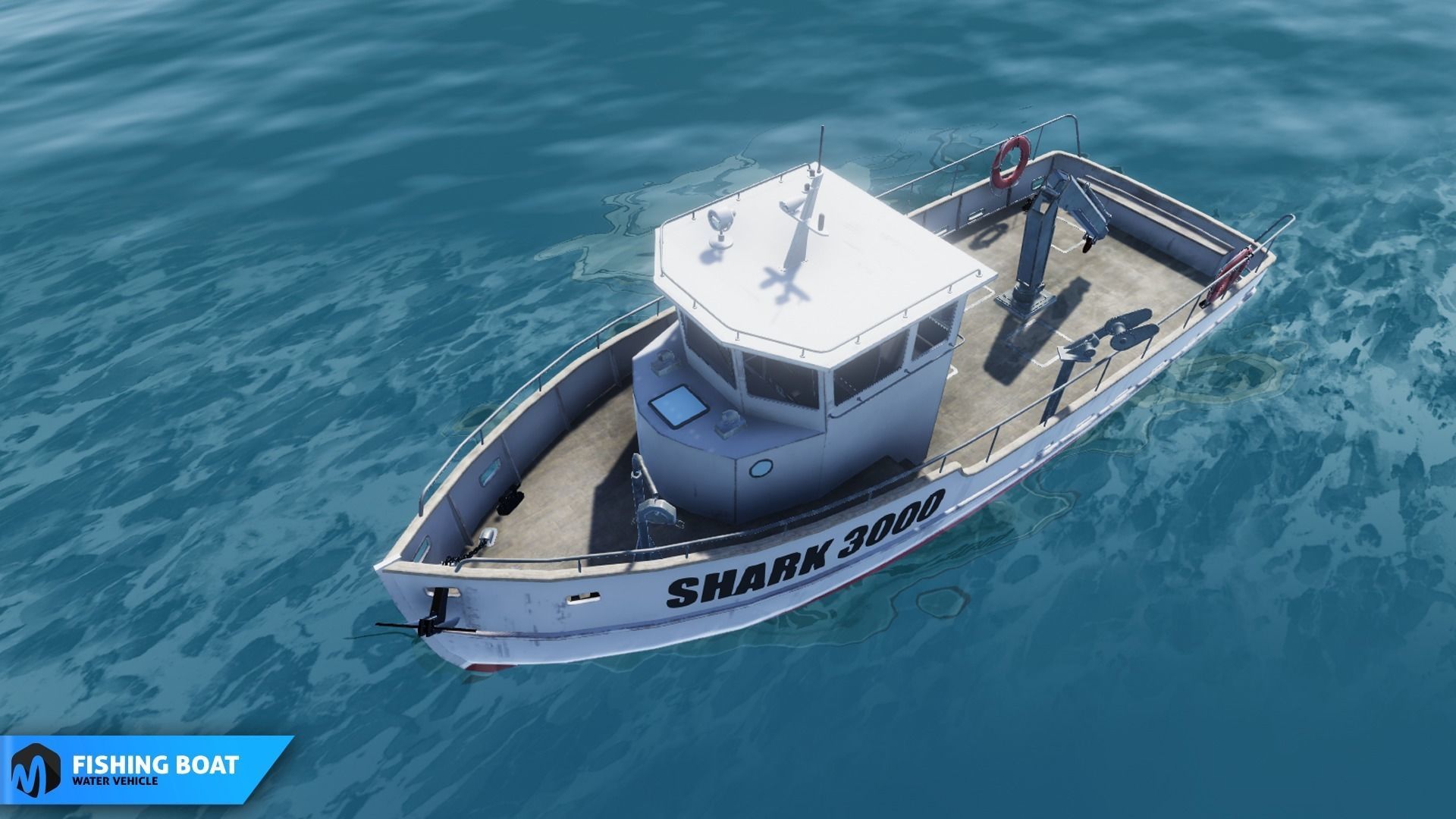 Fishing boat - water vehicle 3D model_4