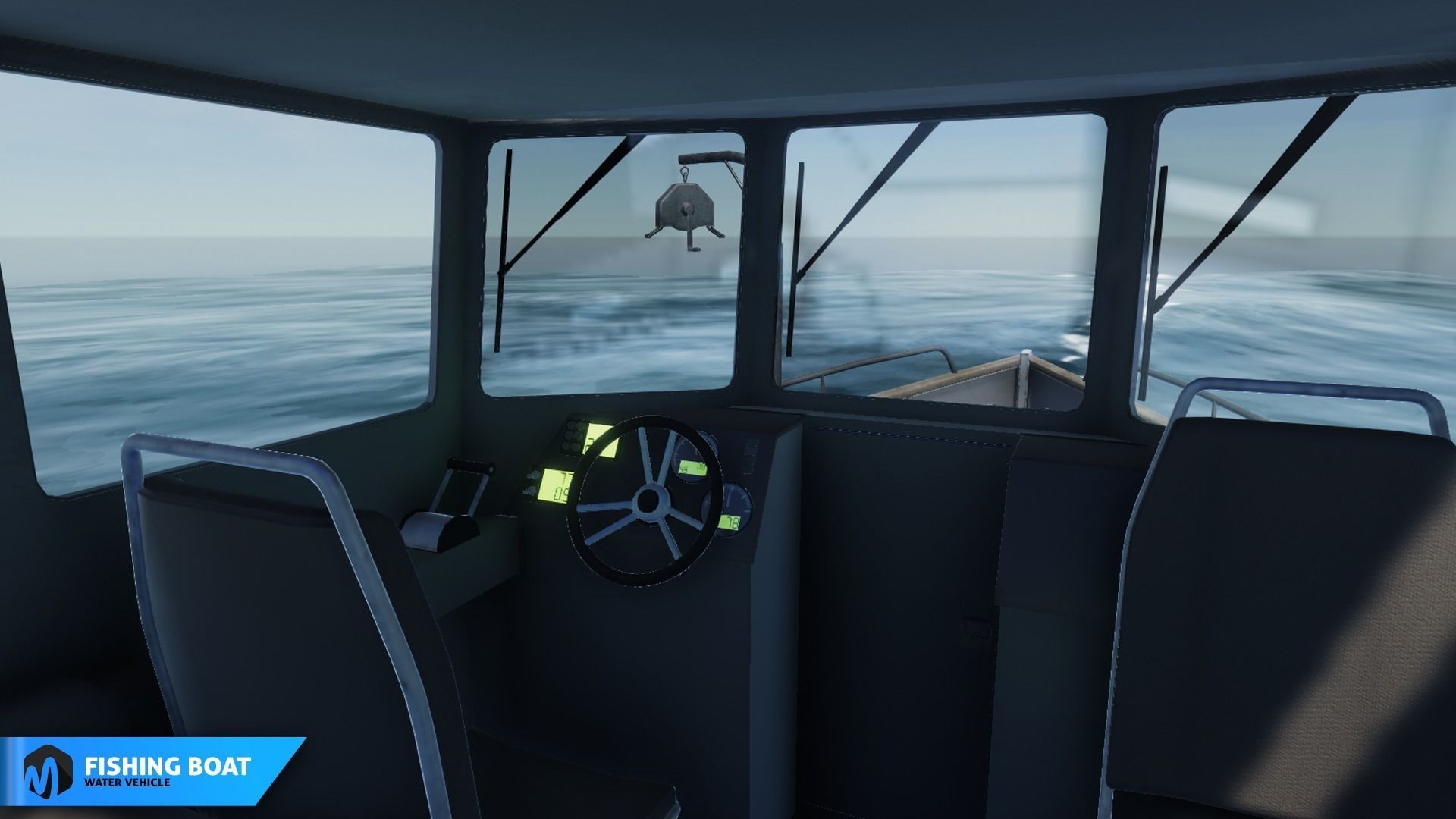 Fishing boat - water vehicle 3D model_9