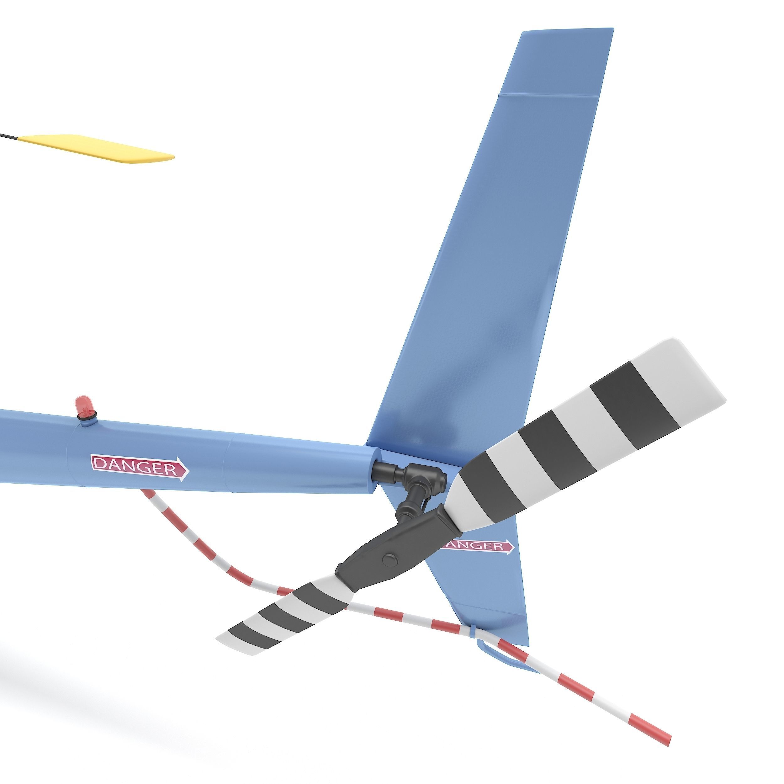 Helicopter Robinson R44 3D model_8