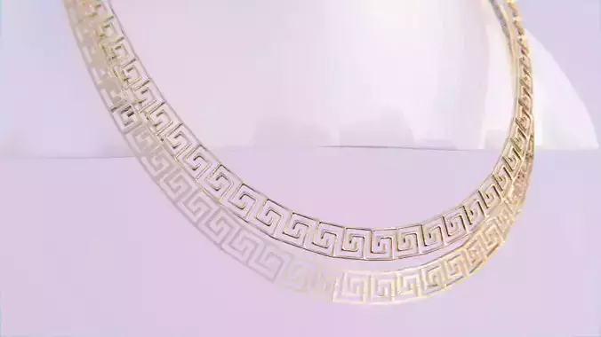 Greek Chain 5 Low-poly 3D model