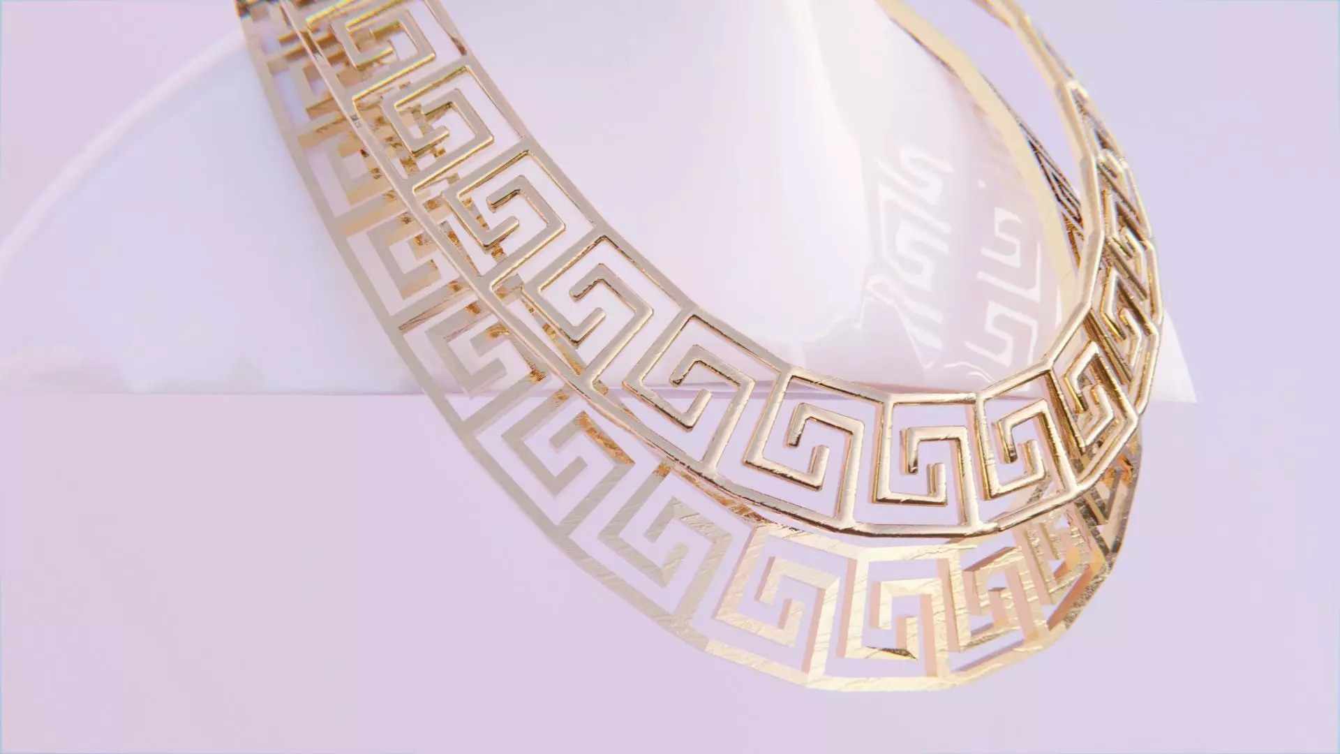 Greek Chain 4 Low-poly 3D model