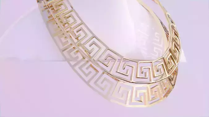 Greek Chain 4 Low-poly 3D model