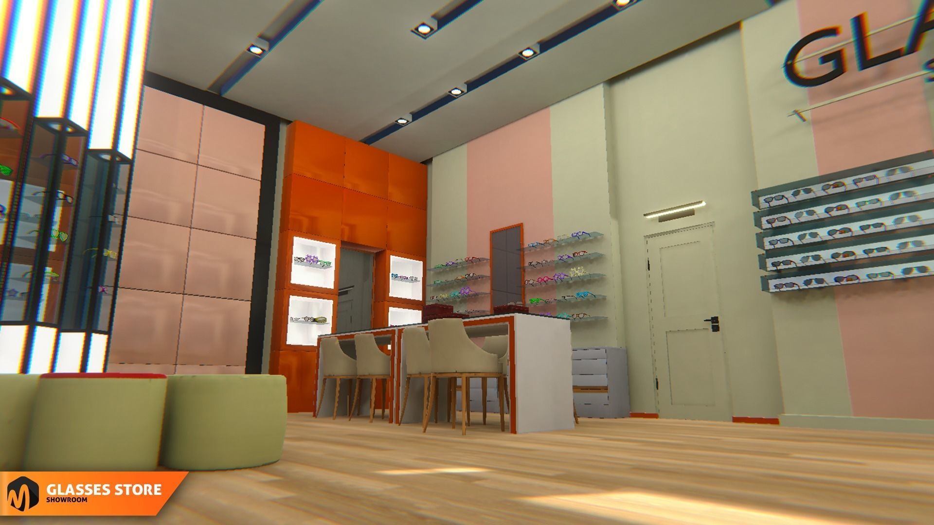 Glasses store - showroom 3D model_13