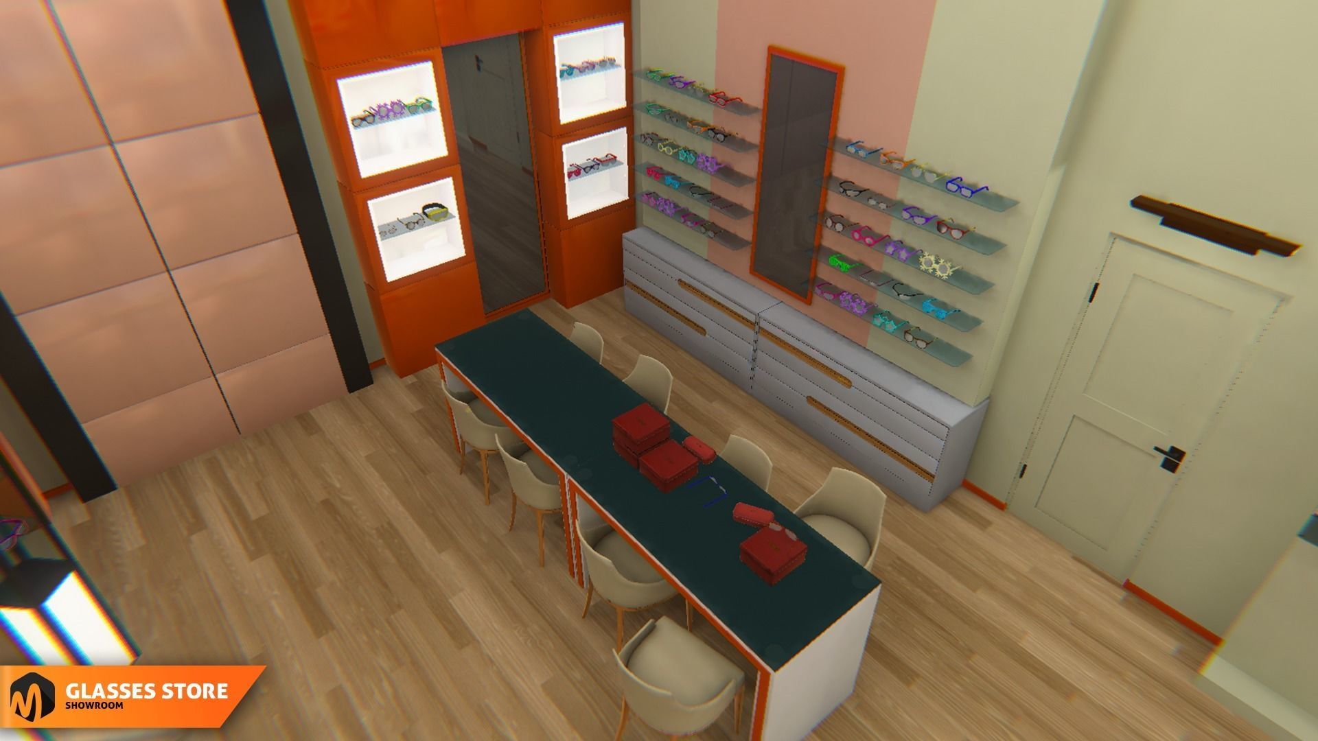 Glasses store - showroom 3D model_3