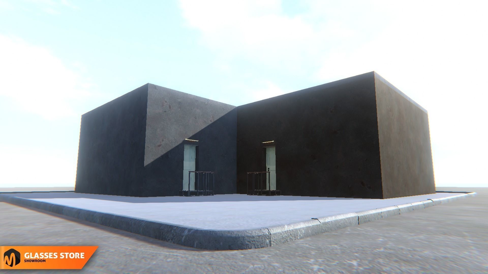 Glasses store - showroom 3D model_6