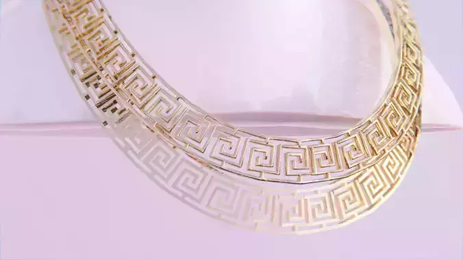 Greek Chain 3 Low-poly 3D model