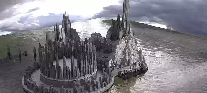 Middle eastern ancient ruins site Kit bash