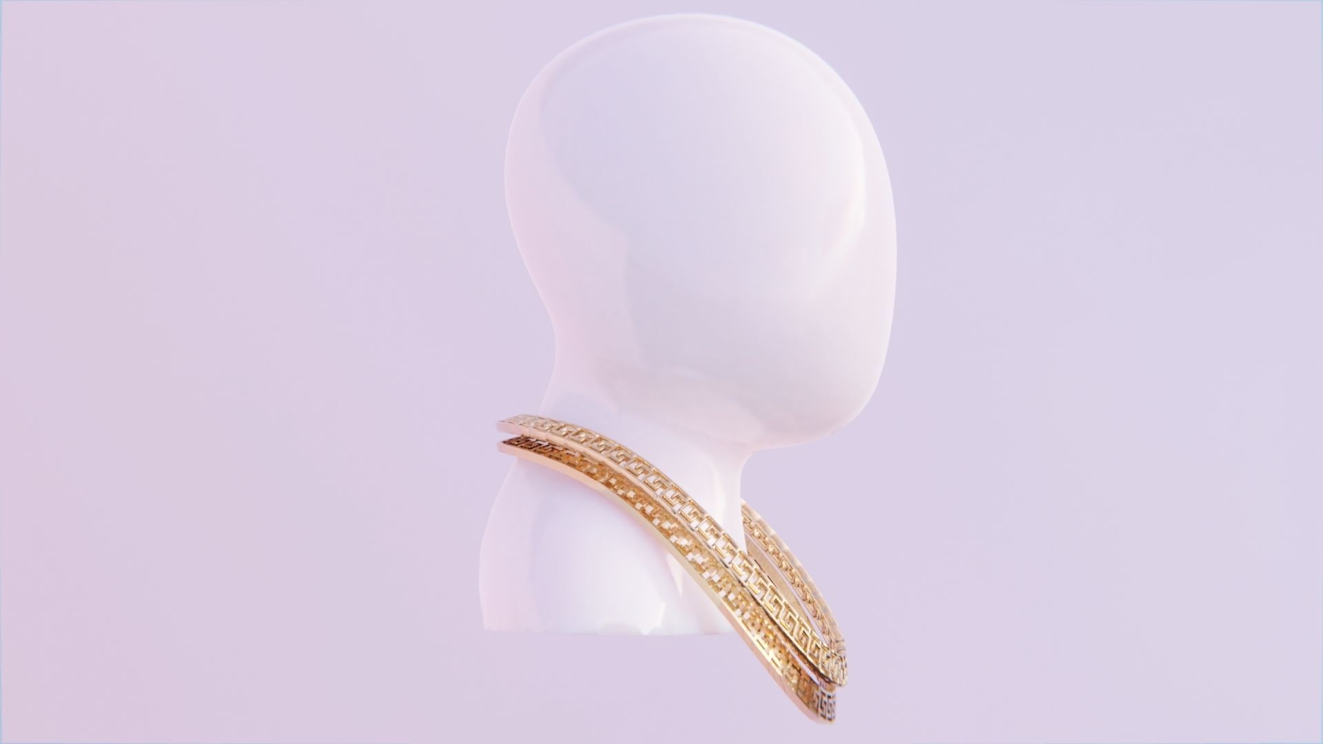 Greek Chain 2 Low-poly 3D model_2