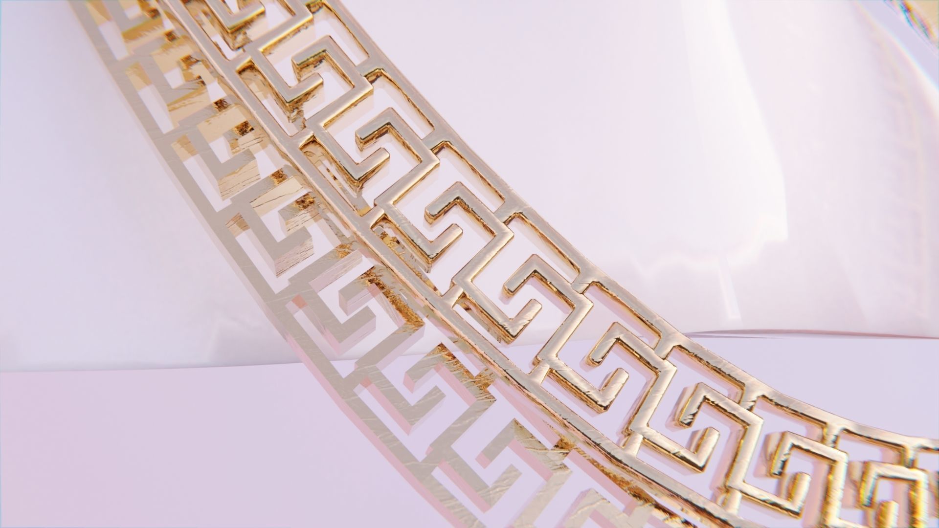 Greek Chain 2 Low-poly 3D model_5