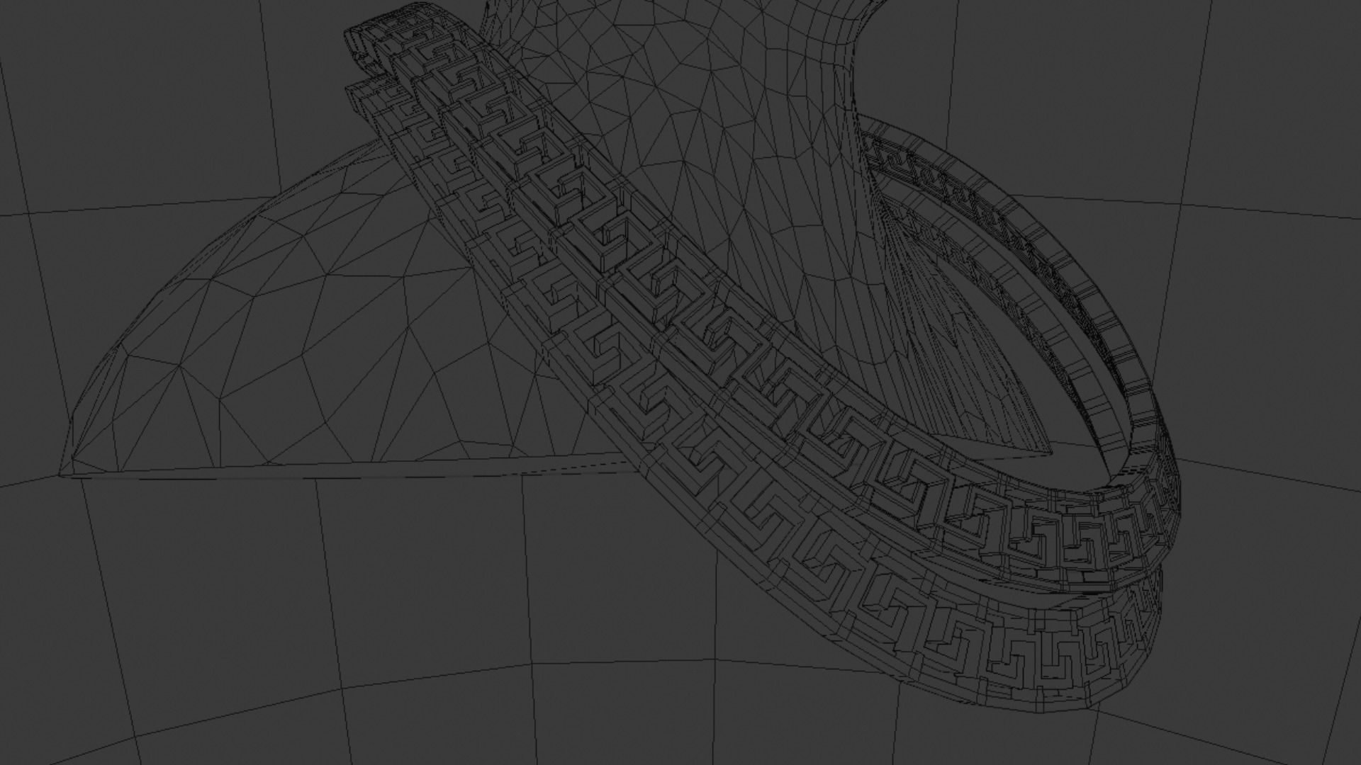 Greek Chain 2 Low-poly 3D model_6