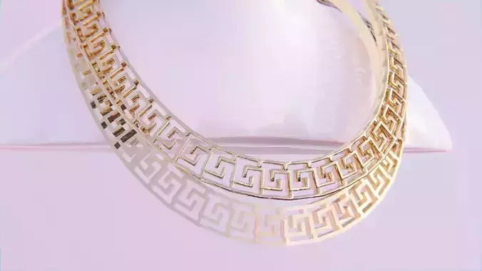 Greek Chain 2 Low-poly 3D model