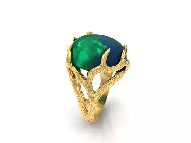 ring texture wood 3D print model