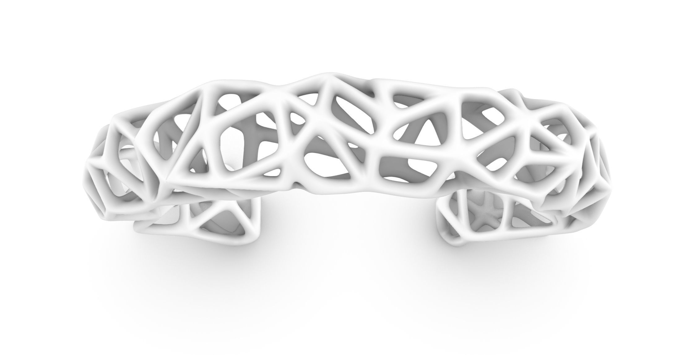 biogrid bracelet open 3D print model_6