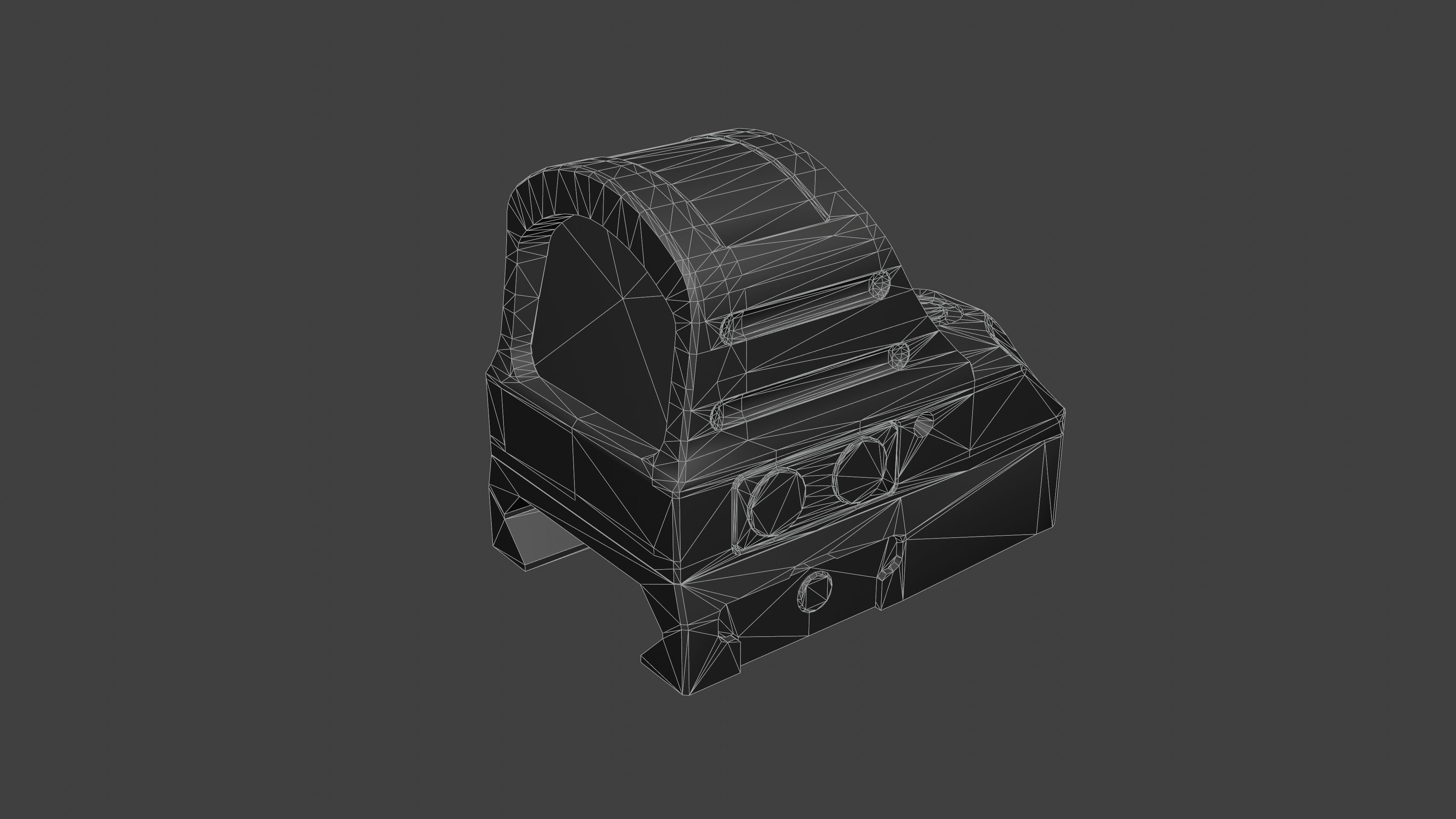 Holosun HS507C RedDot Low-poly 3D model_5