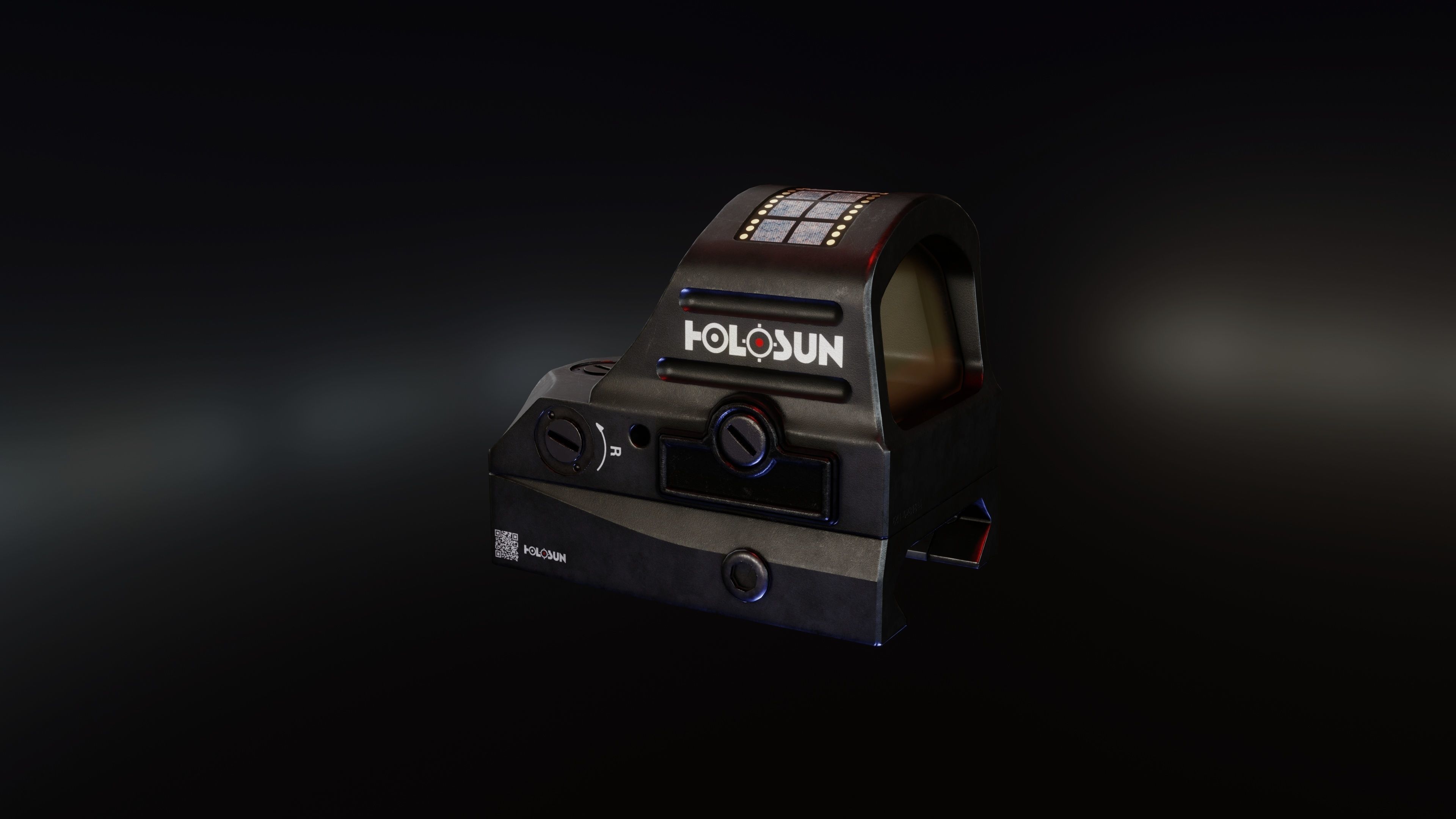 Holosun HS507C RedDot Low-poly 3D model_1