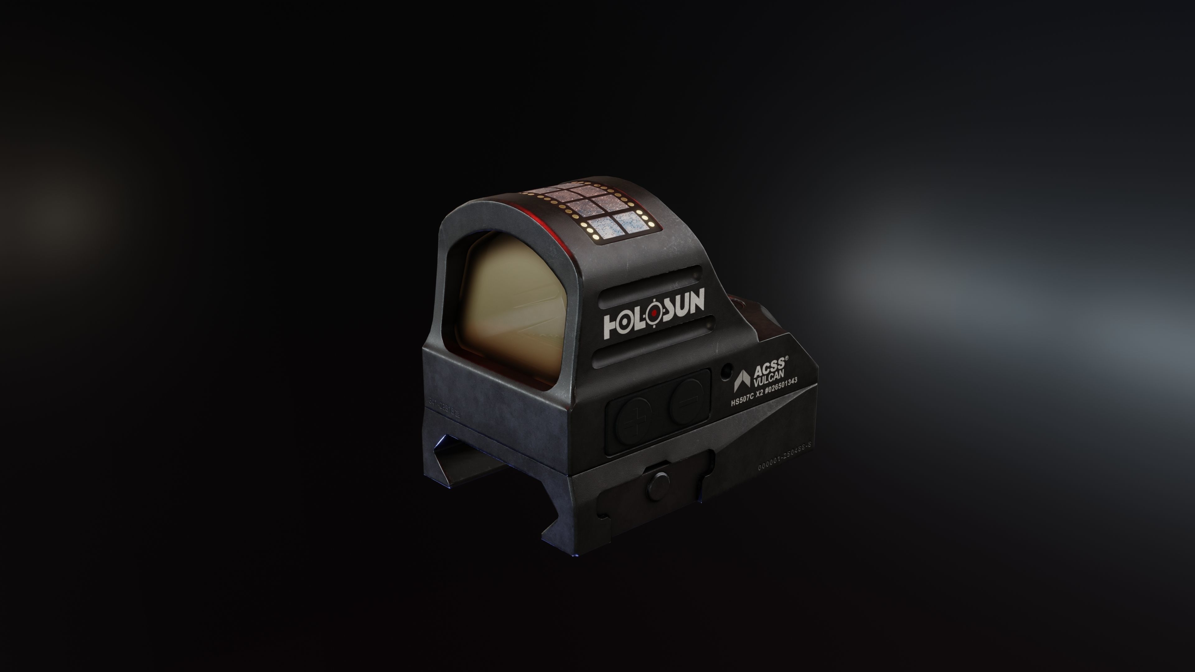 Holosun HS507C RedDot Low-poly 3D model_3