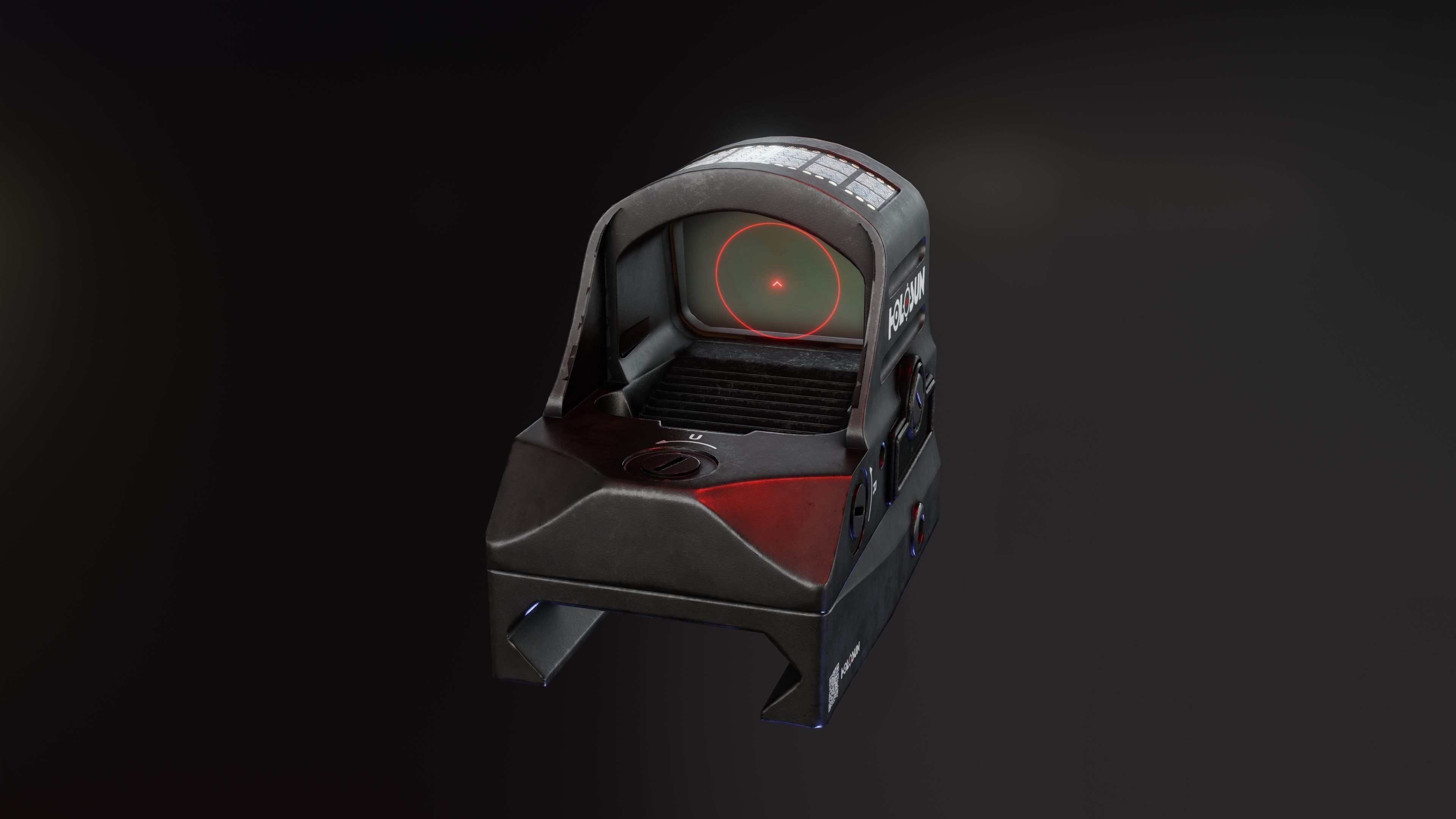 Holosun HS507C RedDot Low-poly 3D model_4