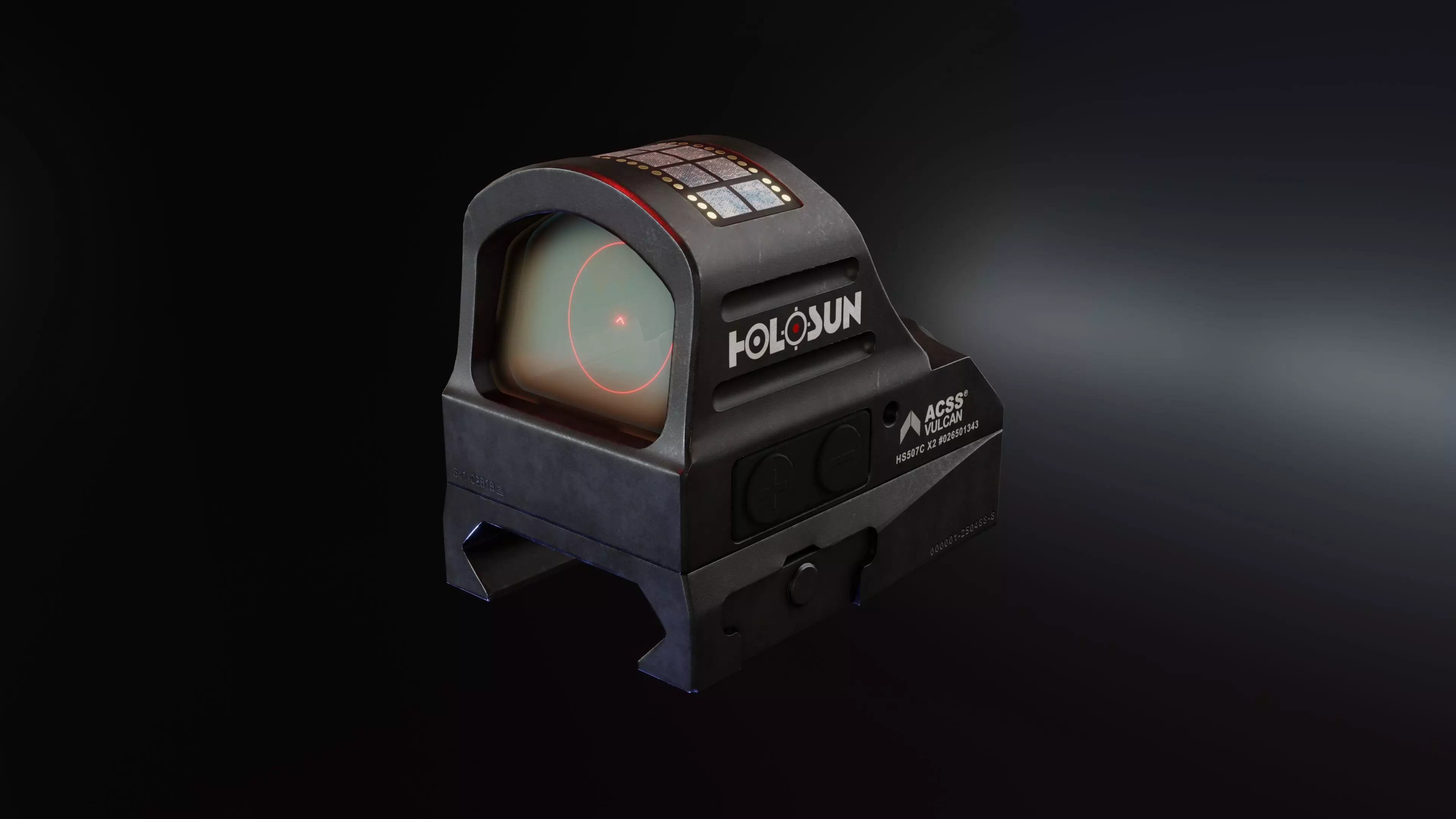 Holosun HS507C RedDot Low-poly 3D model_0