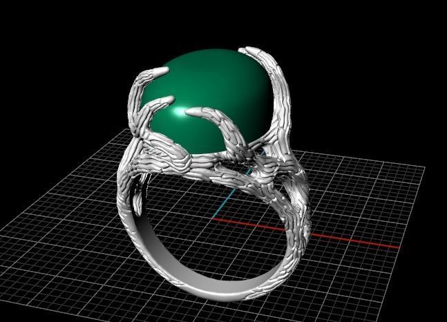 ring texture wood 3D print model_6