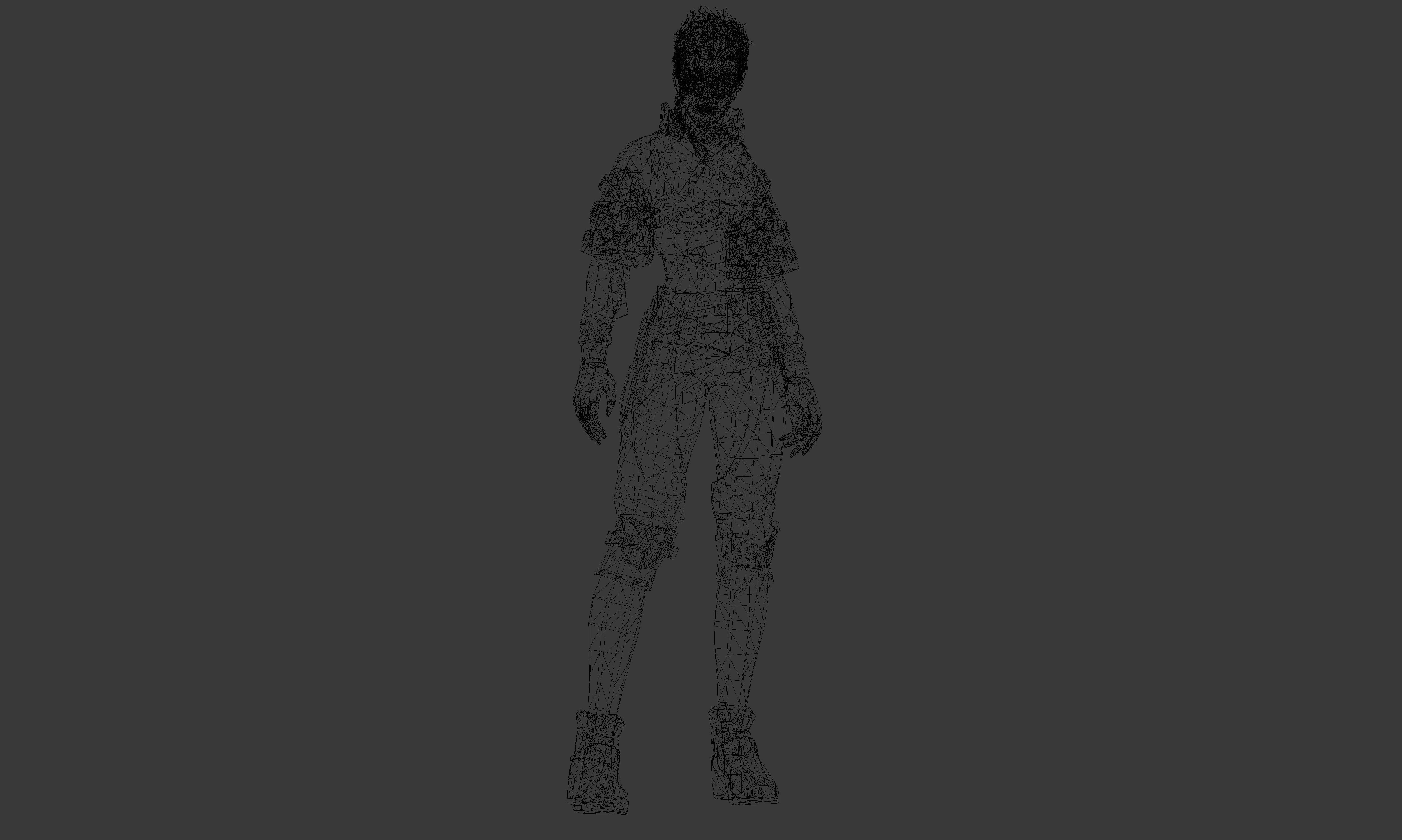 FreeFire group of free fire characters Low-poly 3D model_13