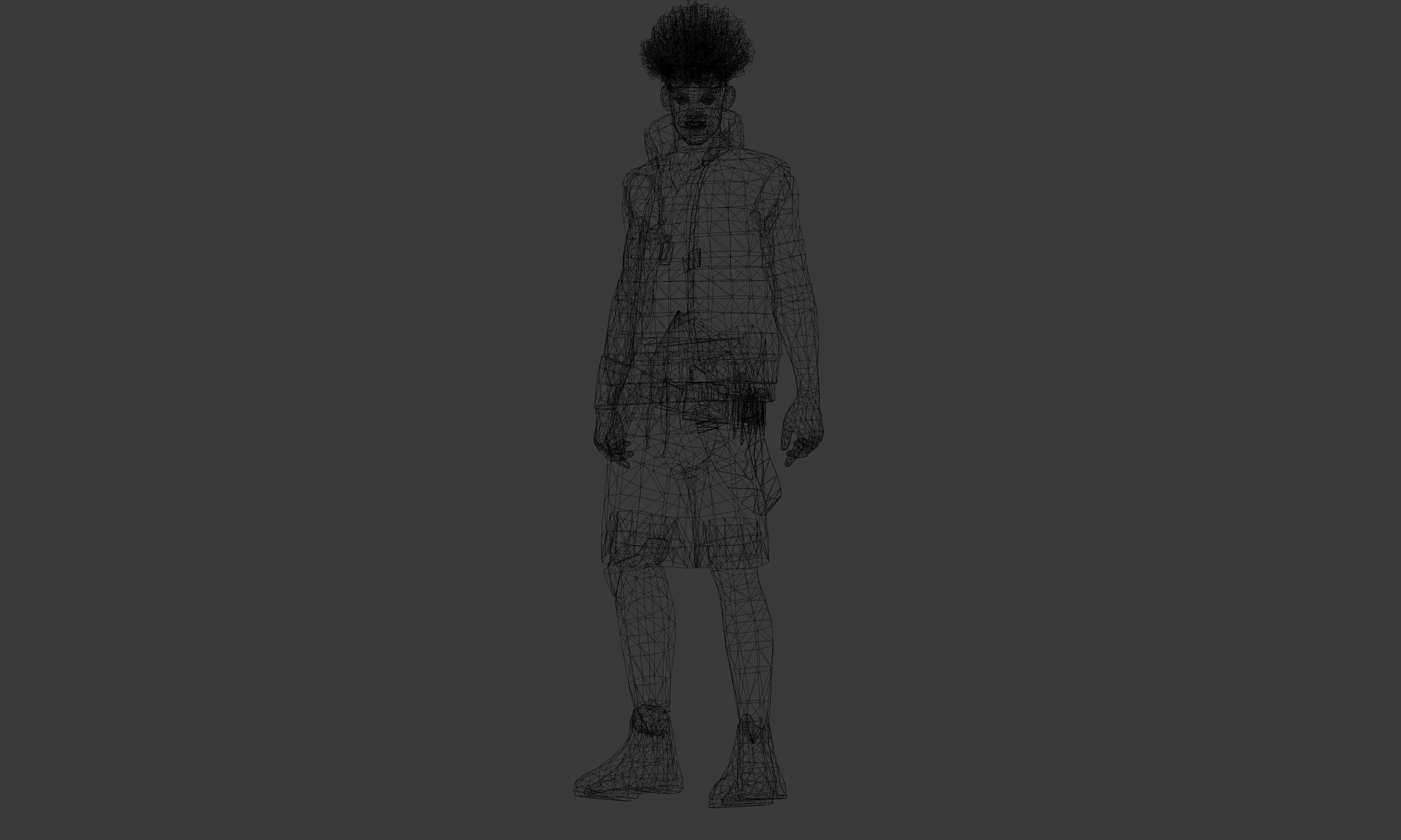 FreeFire group of free fire characters Low-poly 3D model_12