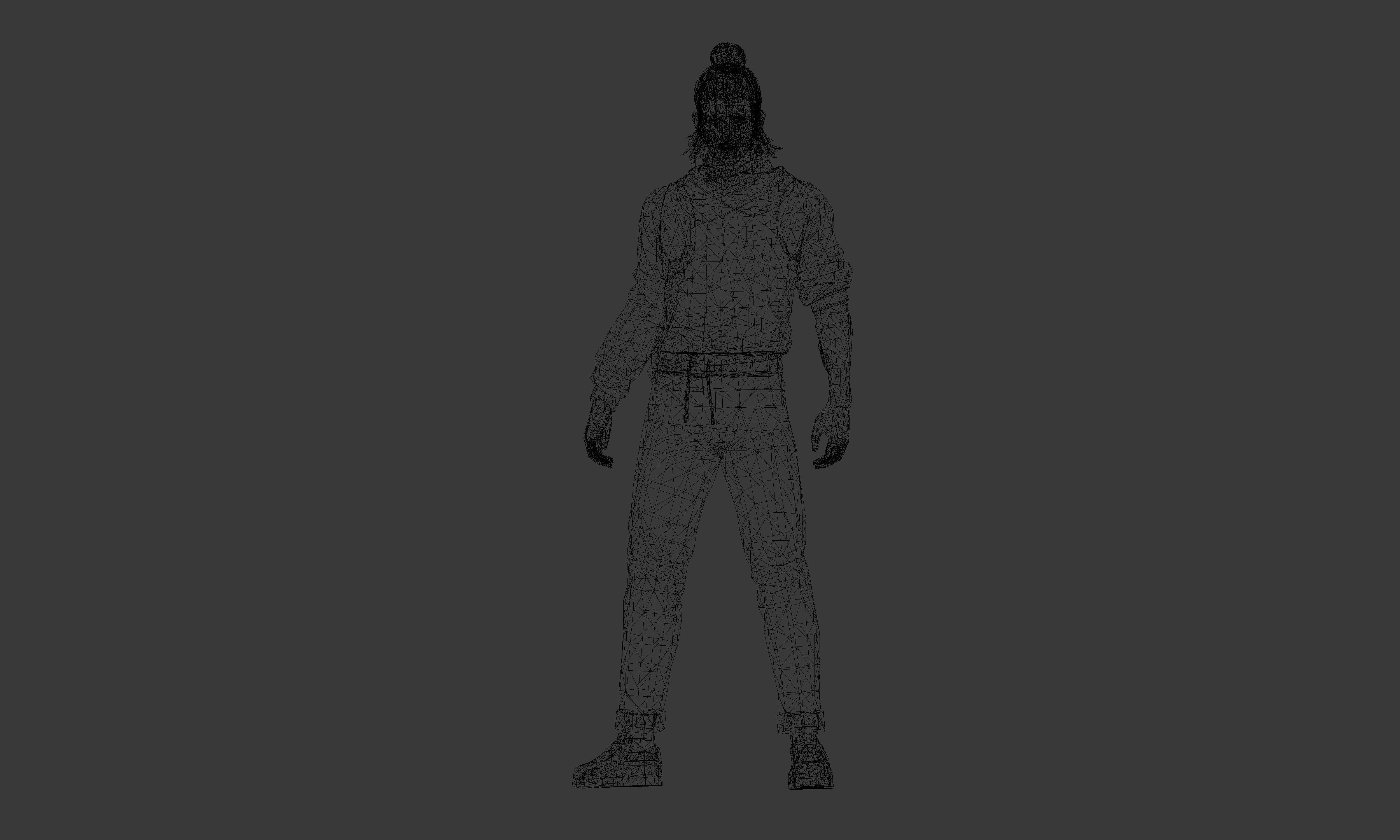 FreeFire group of free fire characters Low-poly 3D model_14