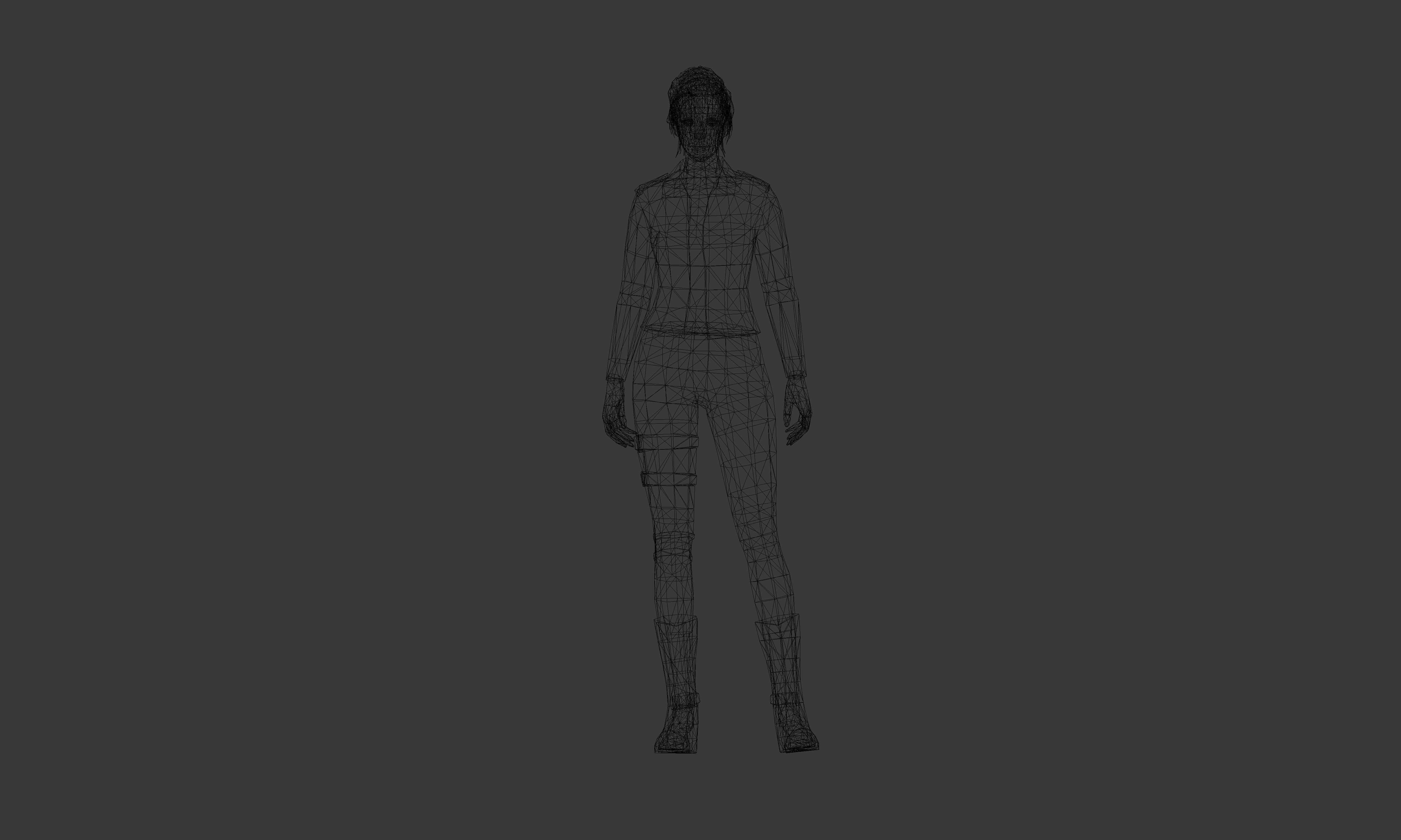 FreeFire group of free fire characters Low-poly 3D model_11