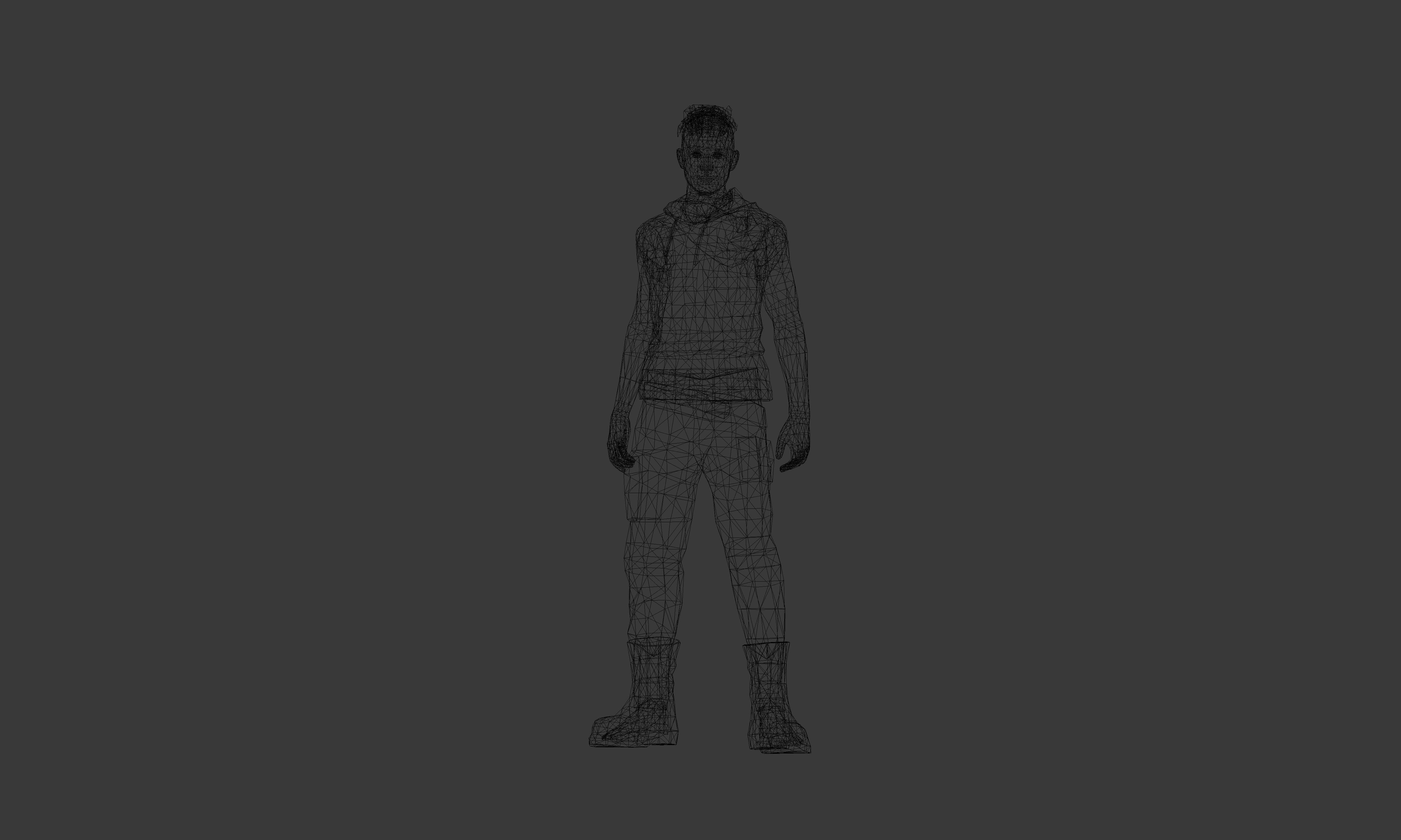 FreeFire group of free fire characters Low-poly 3D model_18