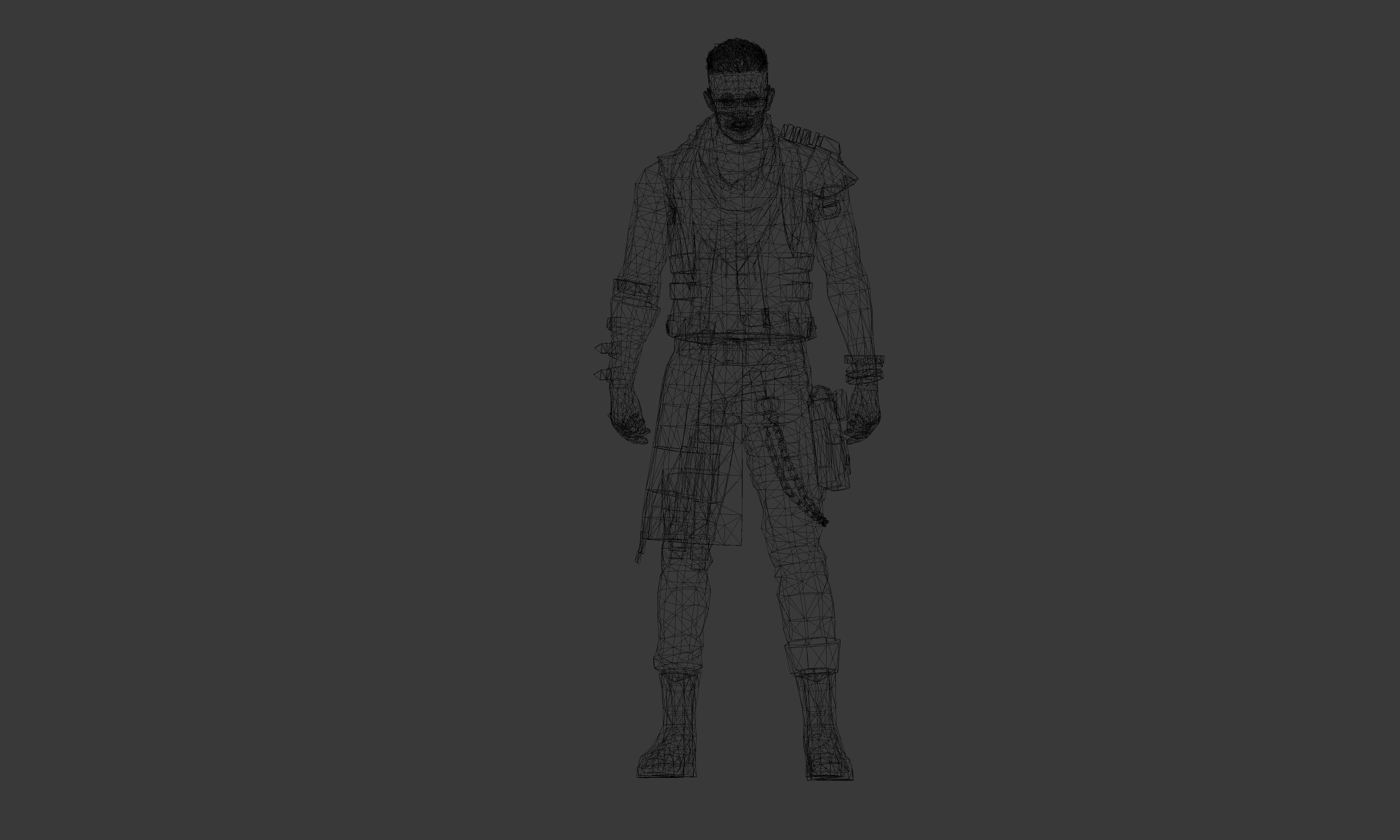 FreeFire group of free fire characters Low-poly 3D model_10