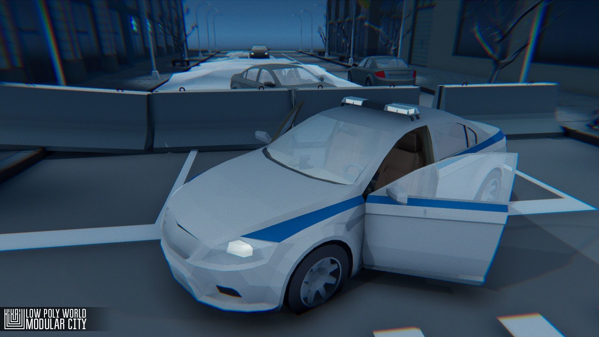 LOW POLY WORLD - MODULAR CITY Low-poly 3D model_13