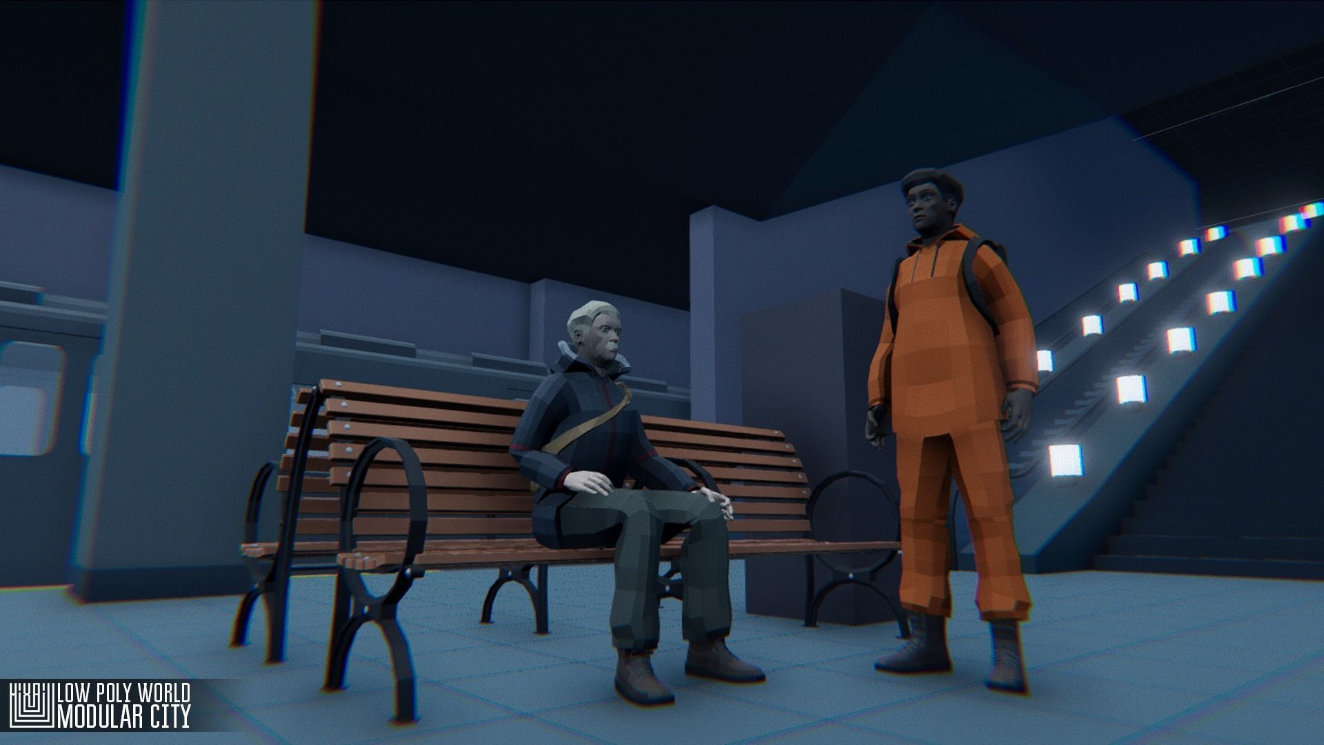 LOW POLY WORLD - MODULAR CITY Low-poly 3D model_22