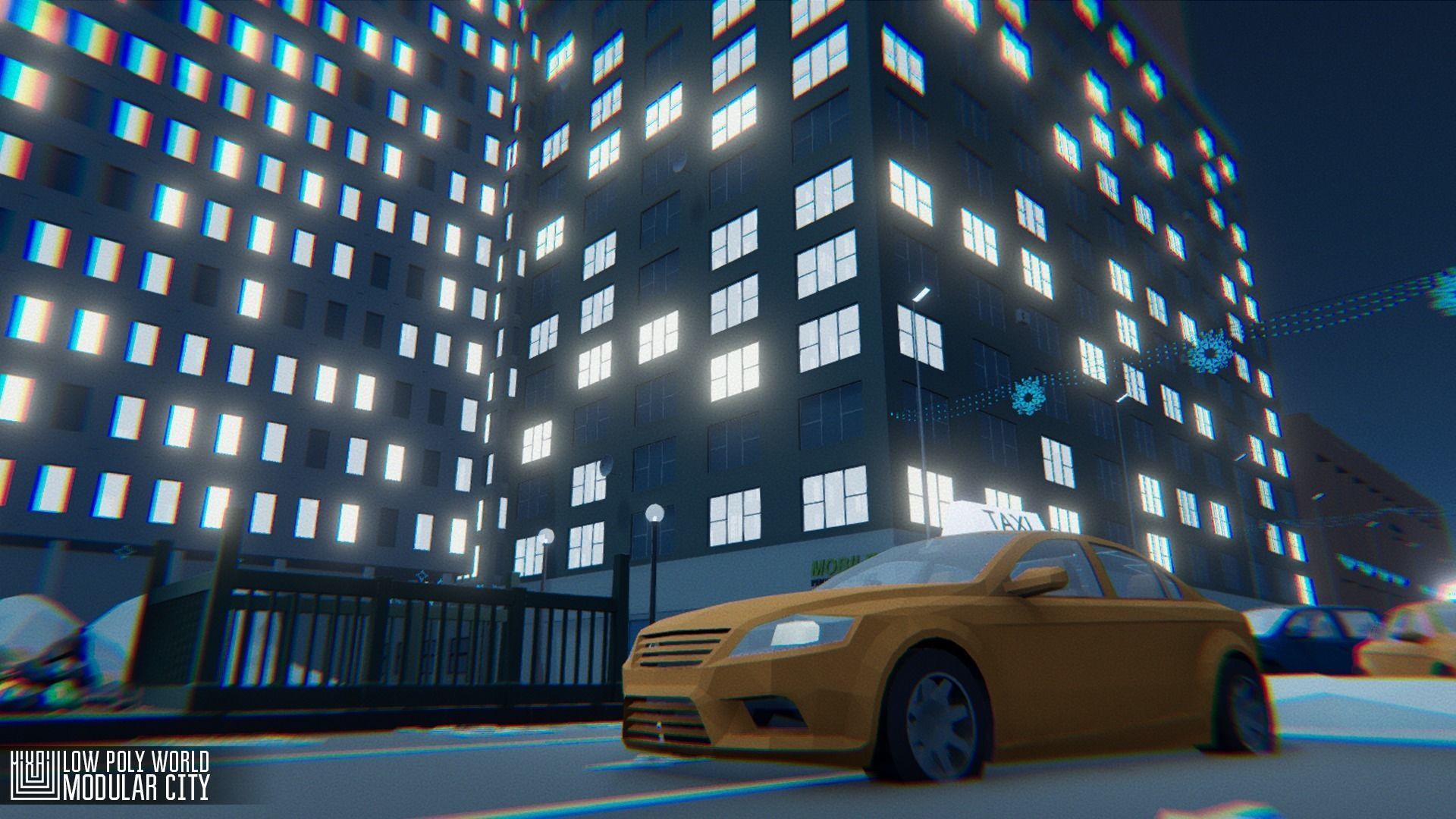 LOW POLY WORLD - MODULAR CITY Low-poly 3D model_4