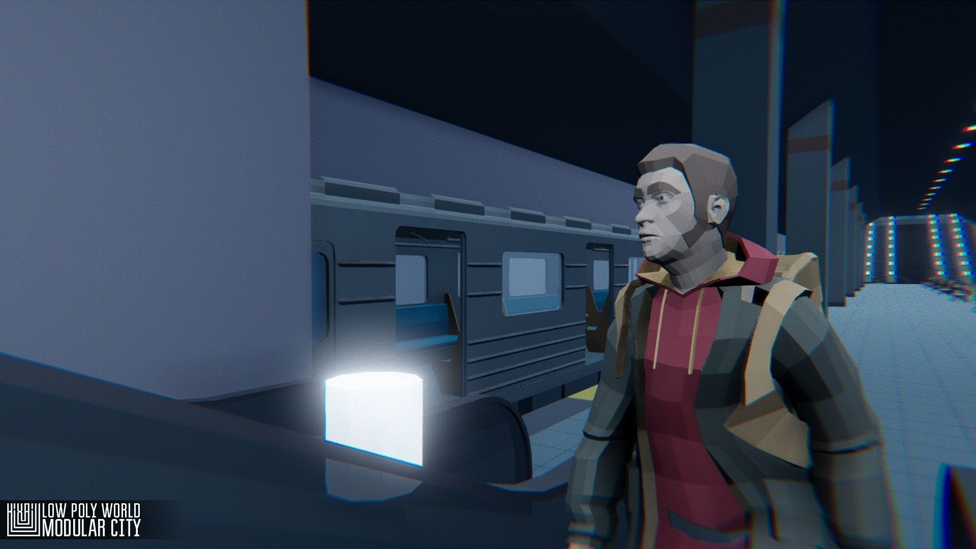 LOW POLY WORLD - MODULAR CITY Low-poly 3D model_8