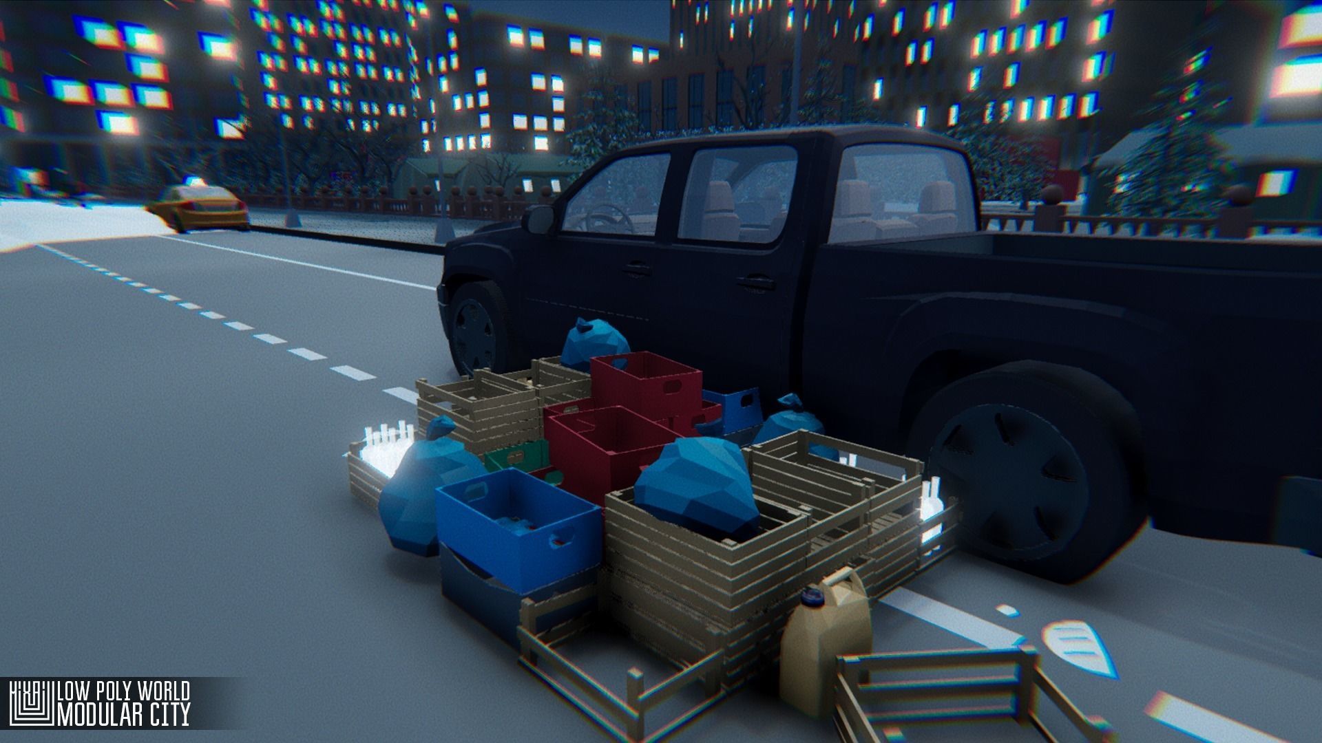 LOW POLY WORLD - MODULAR CITY Low-poly 3D model_20